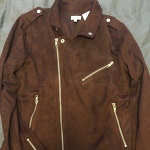 Brown suede jacket